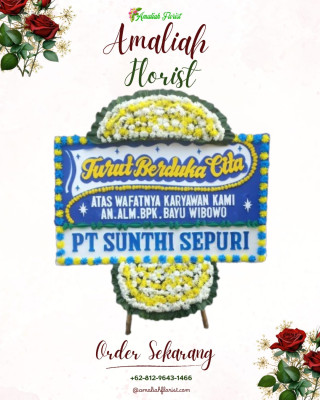 Papan Bunga Duka di Kemalang